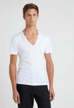 DRYKORN Garantie De Qualité 100% QUENTIN - T-shirt basique vêtements col en v profond homme