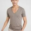 DRYKORN QUENTIN - T-shirt basique Authentique 100% vêtements col en v profond homme