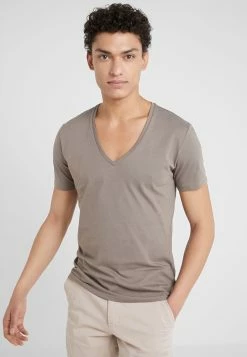 DRYKORN QUENTIN - T-shirt basique Authentique 100% vêtements col en v profond homme
