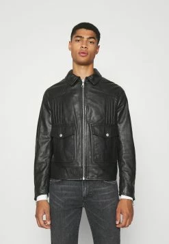 DRYKORN Produit de première qualité NOSKUT - Veste en cuir vêtements col à revers homme