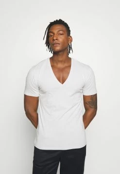 DRYKORN Qualité garantie 100% QUENTIN - T-shirt basique vêtements col en v profond homme