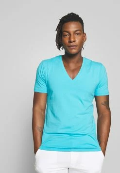 DRYKORN qualité absolue QUENTIN - T-shirt basique vêtements col en v profond homme